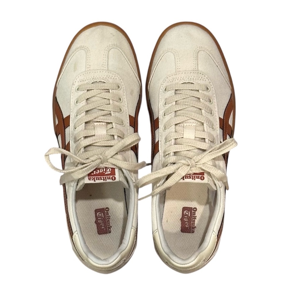 Onitsuka Tiger Tokuten "Cream/Caramel" Sneakers Size 6.5 M / 8 W - Picture 5 of 9
